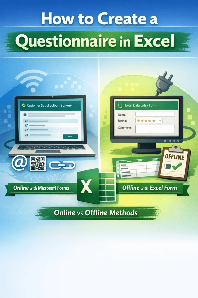 featured image - how to create a questionnaire in excel