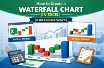 featured image - how to create a waterfall chart in excel