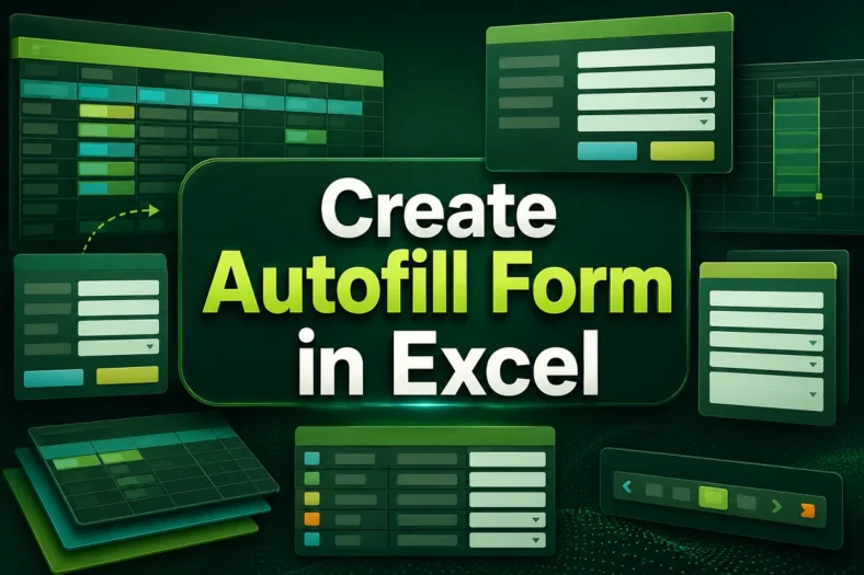 featured image - how to create an autofill form in excel