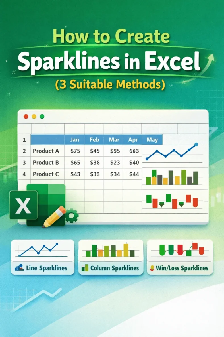 featured image - how to create sparklines in excel