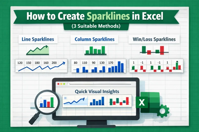 featured image - how to create sparklines in excel