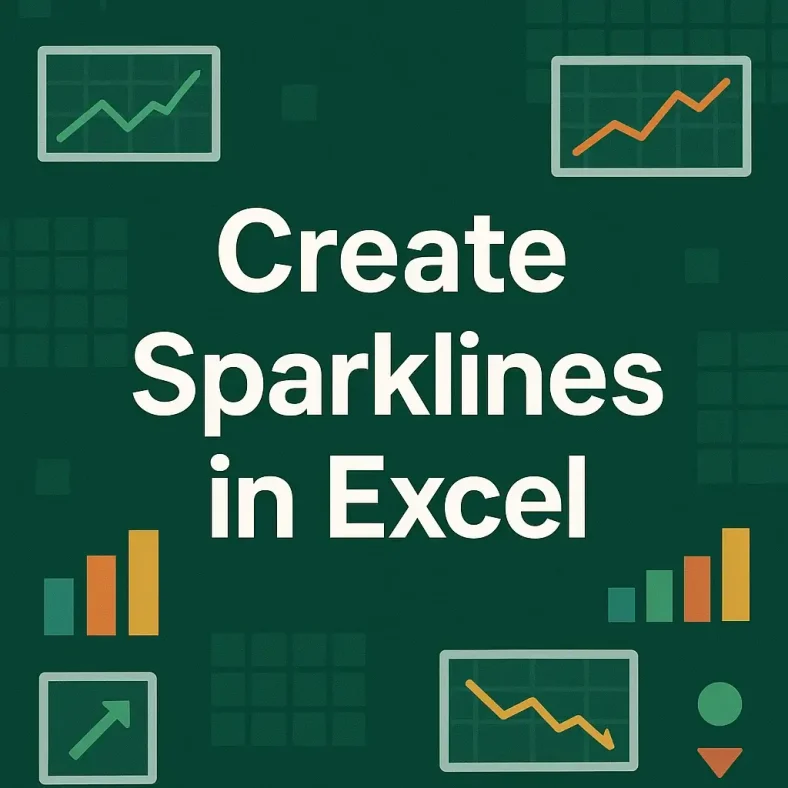 featured image - how to create sparklines in excel