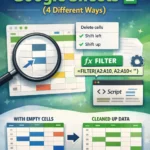 featured image - how to delete empty cells in google sheets