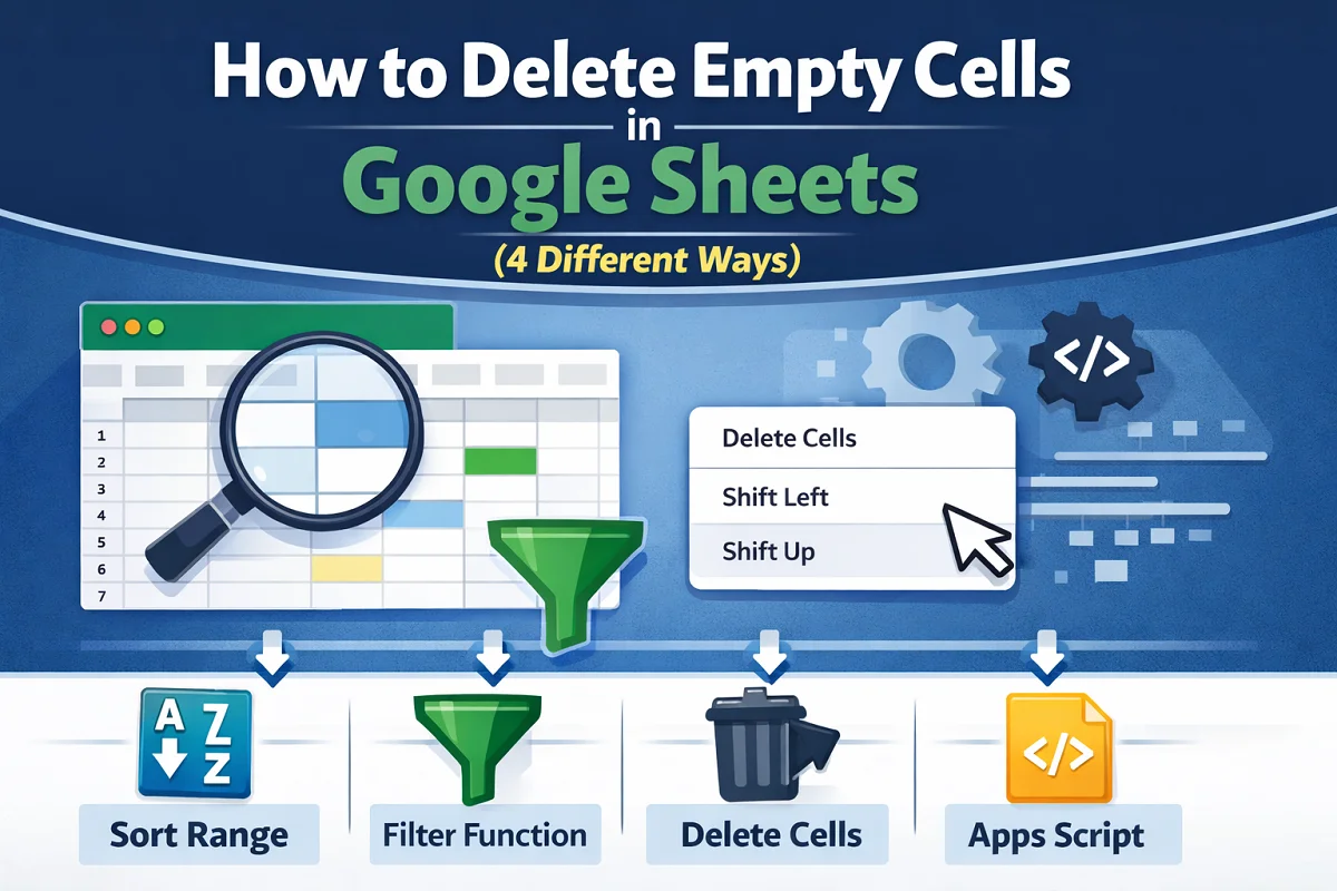 How to Delete Empty Cells in Google Sheets (4 Different Ways) - Excel ...