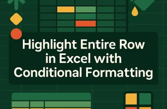 featured image - how to highlight entire row in excel with conditional formatting