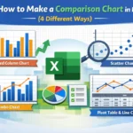 featured image - how to make a comparison chart in excel