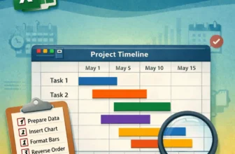 featured image - how to make a gantt chart in excel