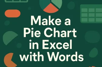 featured image - how to make a pie chart in excel with words