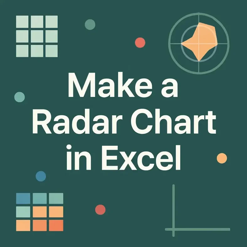 featured image - how to make a radar chart in excel