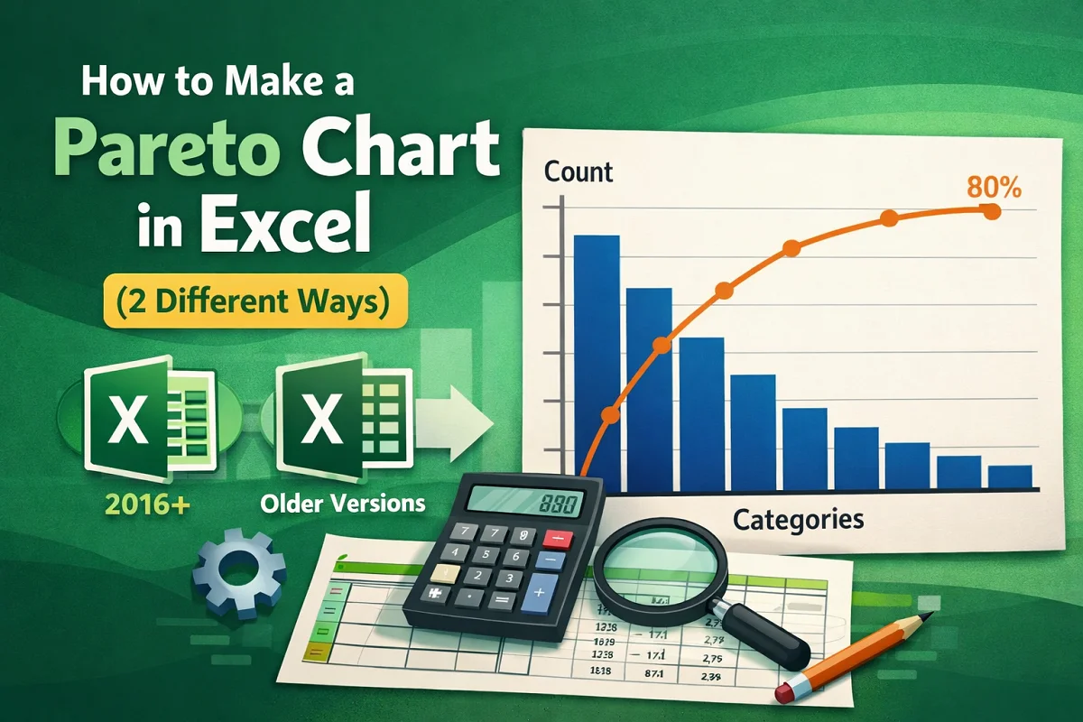 How to Make a Pareto Chart in Excel (2 Different Ways) - Excel Insider