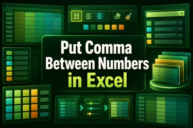 featured image - how to put comma between numbers in excel