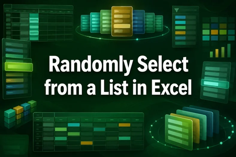 featured image - how to randomly select from a list in excel