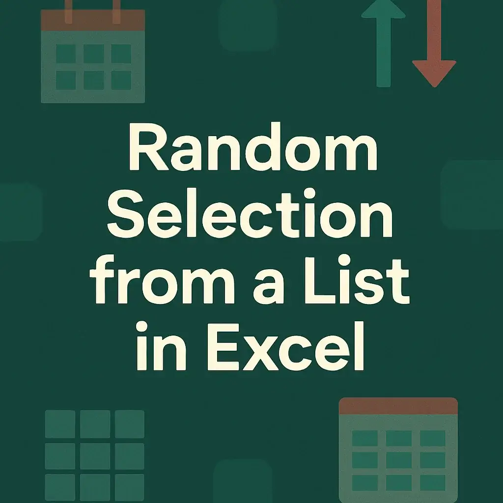 How to Randomly Select from a List in Excel (5 Useful Ways) - Excel Insider