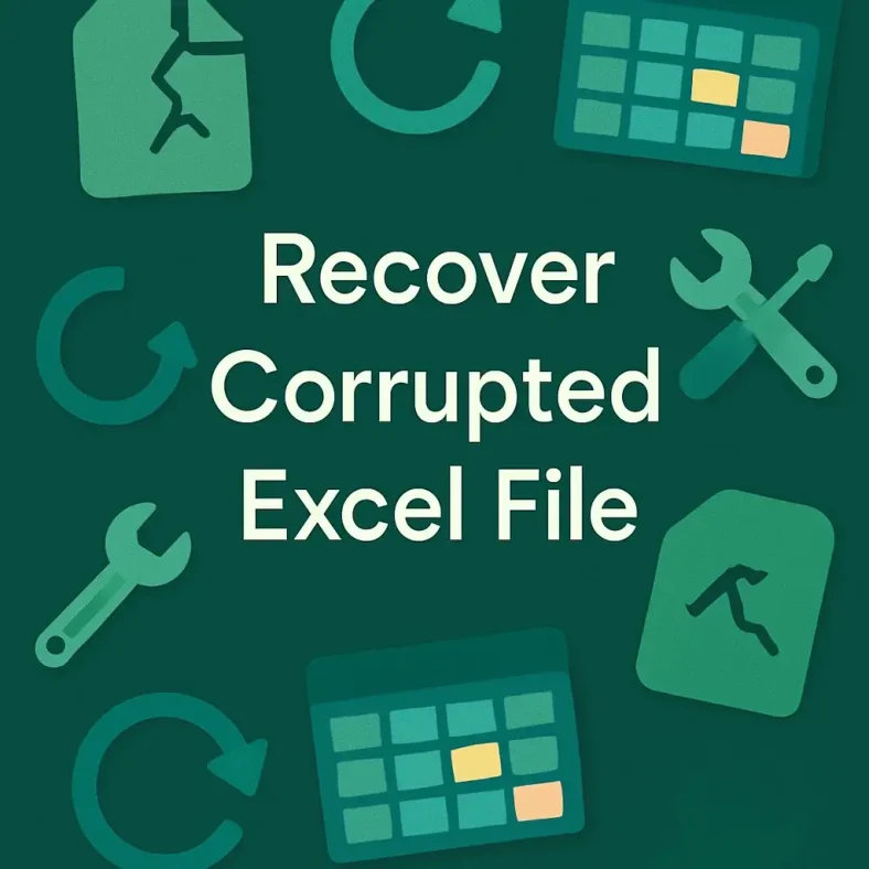 featured image - how to recover corrupted excel file