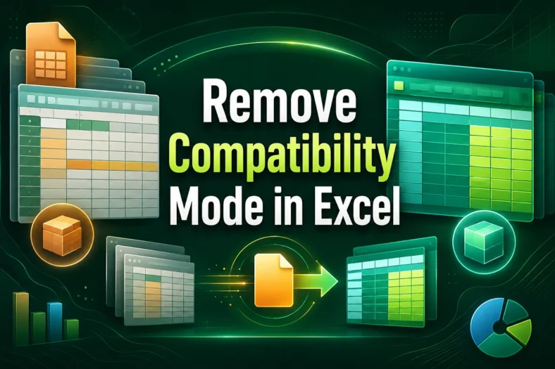 featured image - how to remove compatibility mode in excel