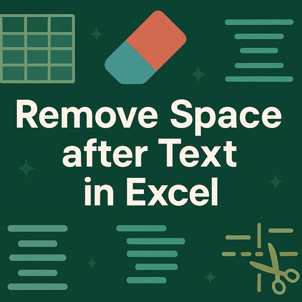 How to Remove Space After Text in Excel (6 Effective Ways) - Excel Insider