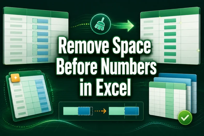 featured image - how to remove space in excel before numbers