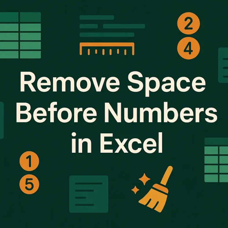 featured image - how to remove space in excel before numbers