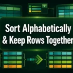 featured image - how to sort alphabetically in excel and keep rows together