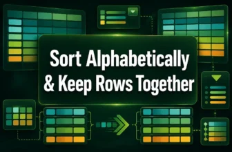 featured image - how to sort alphabetically in excel and keep rows together