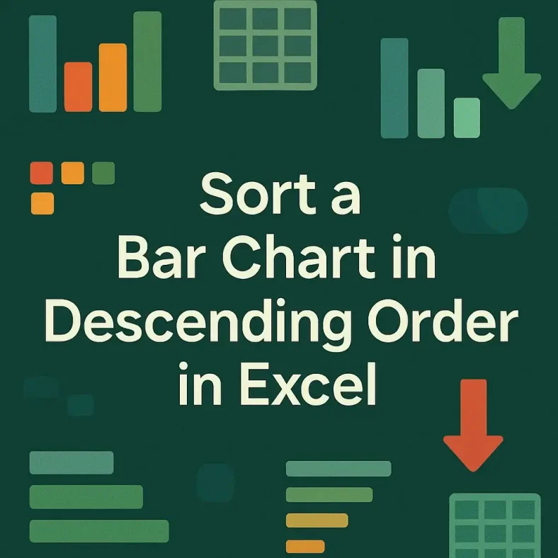 featured image - how to sort bar chart in descending order excel