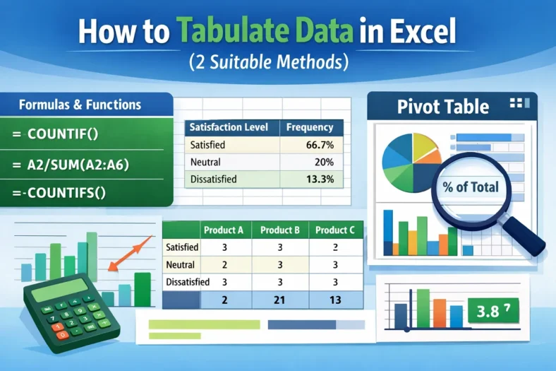 featured image - how to tabulate data in excel