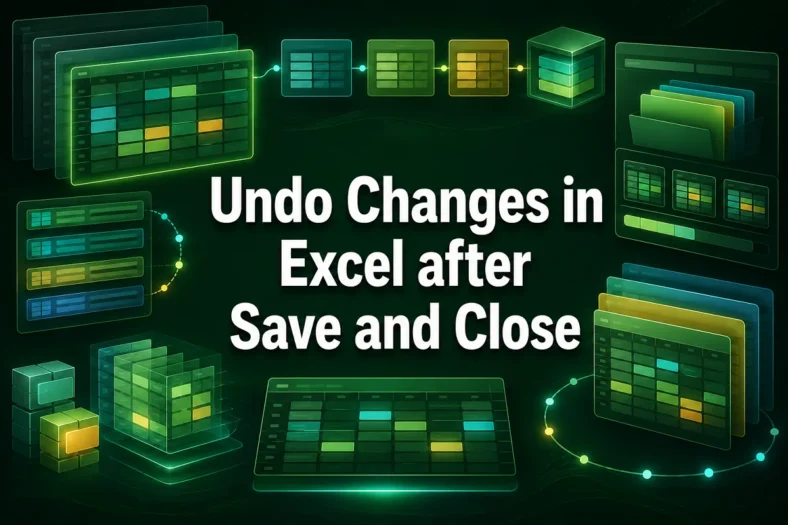 featured image - how to undo changes in excel after save and close