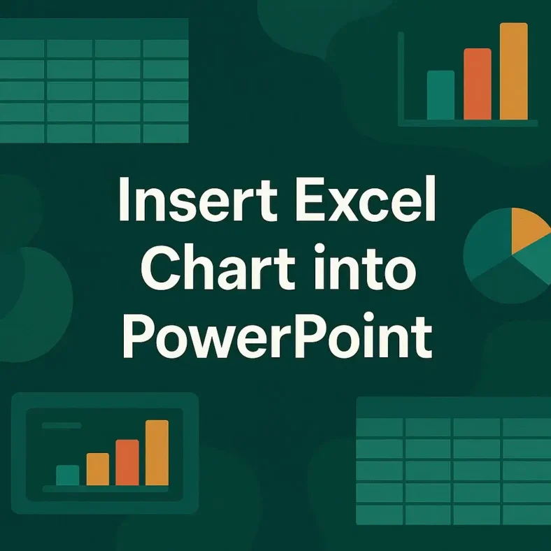 featured image - insert excel chart into powerpoint