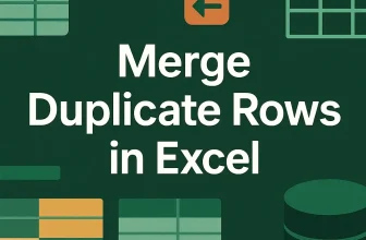 featured image - merge duplicate rows in excel