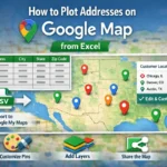 featured image - plot addresses on google map from excel