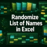 featured image - randomize list of names in excel