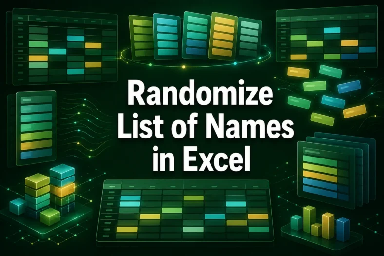 featured image - randomize list of names in excel