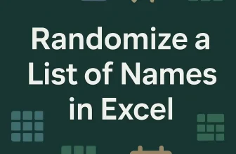 featured image - randomize list of names in excel