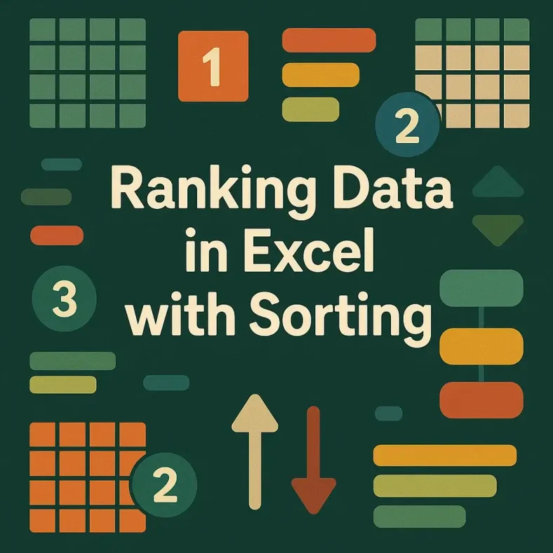 featured image -ranking data in excel with sorting