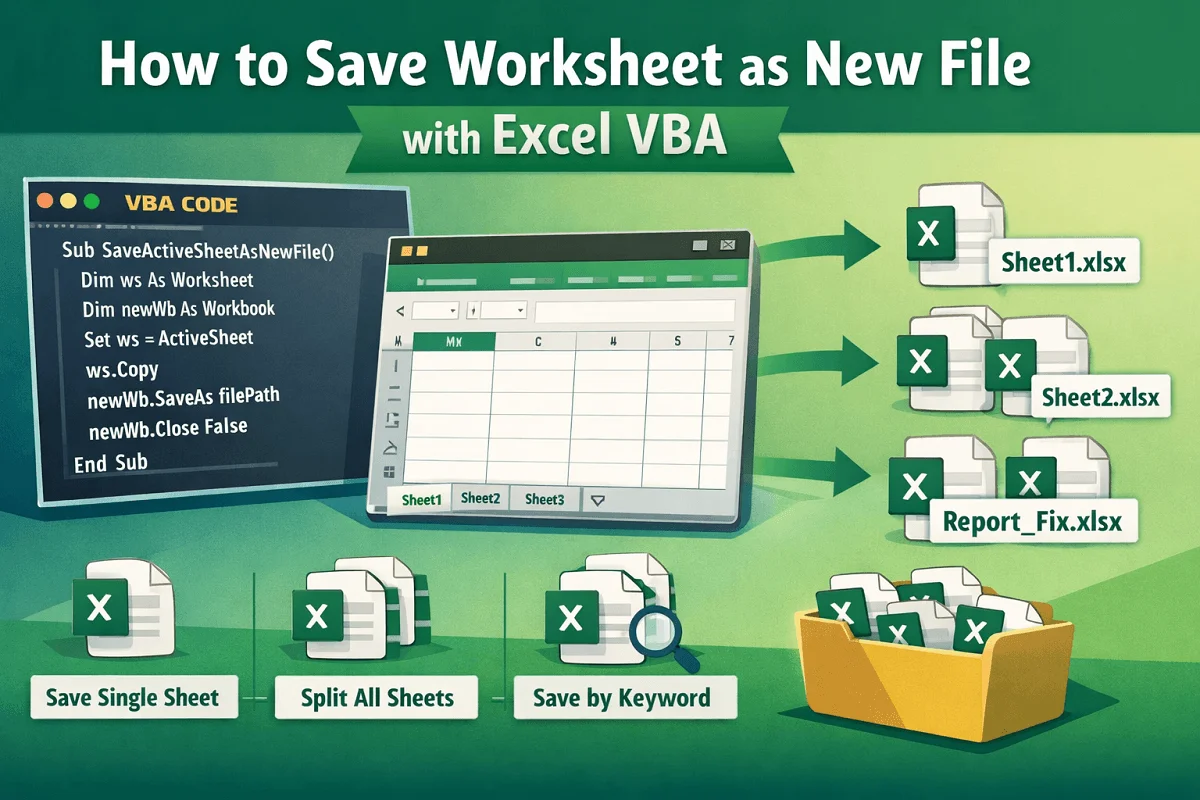 Save Worksheet as a Separate File