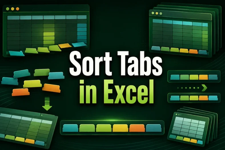 featured image - sort excel tabs