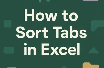 featured image - sort excel tabs
