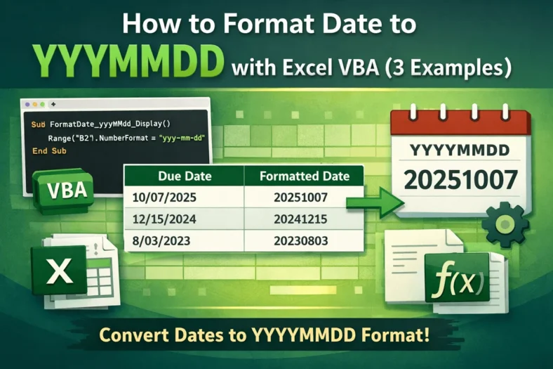 featured image - vba format date yyyymmdd