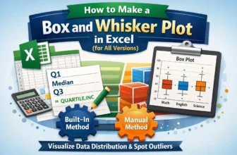 how to make a box and whisker plot in excel