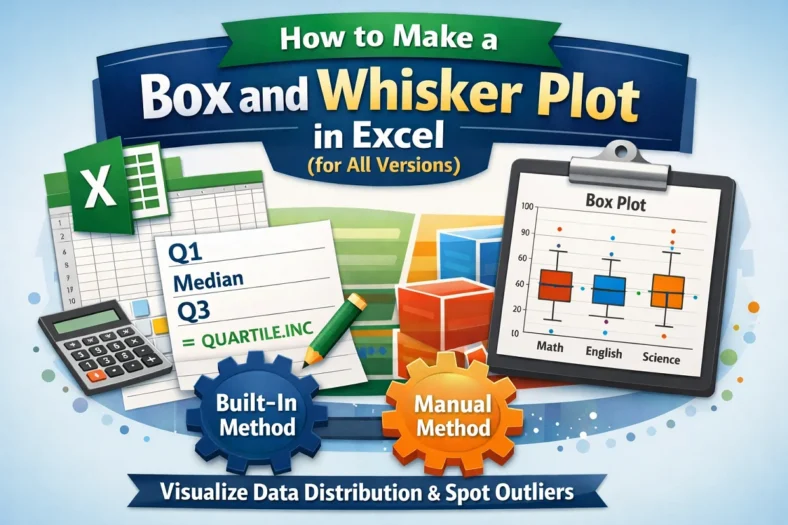 how to make a box and whisker plot in excel