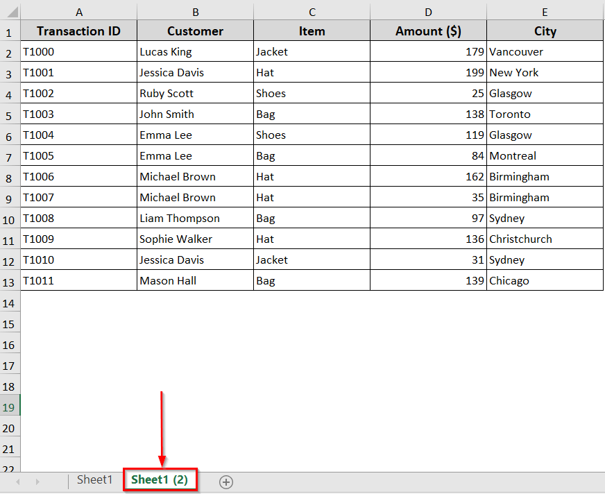 Copy Worksheet to Another Workbook That Is Open