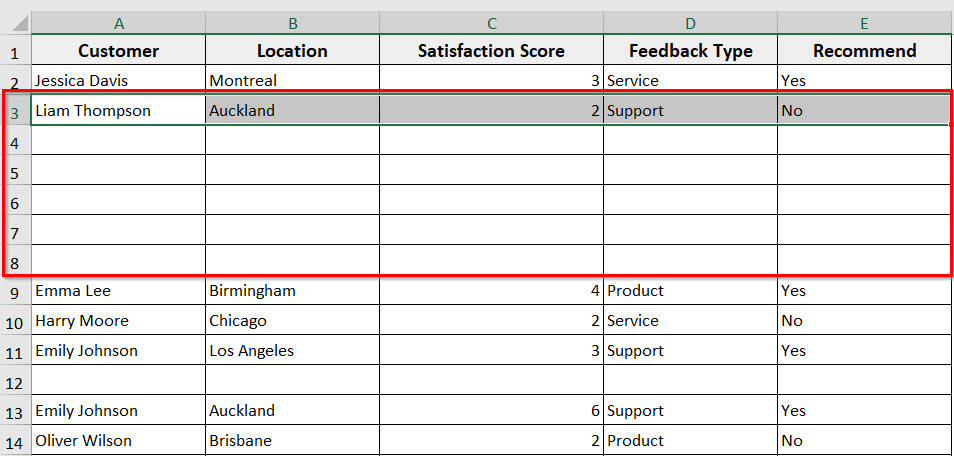 Insert Multiple Rows Using Excel VBA