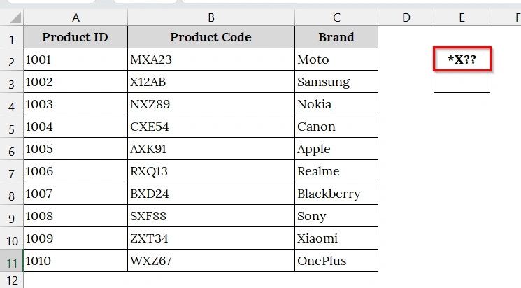 Use COUNTIF Function to Count Cells With a Particular Pattern