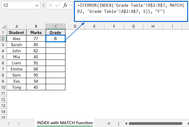 Alternatives to the VLOOKUP Function for Finding Value That Falls Between a Range