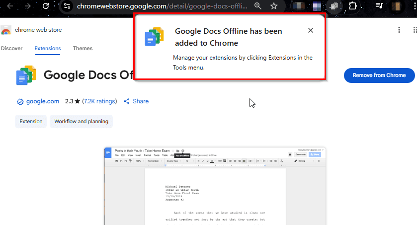 Installing Chrome Extension