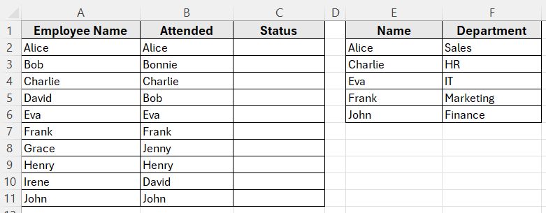 Use VLOOKUP to Compare and Return a Related Value