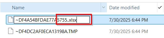 Recover Unsaved Excel File from TEMP Excel Files
