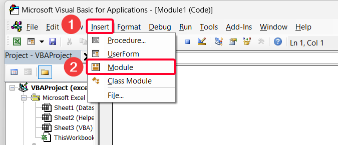 Use VBA Code