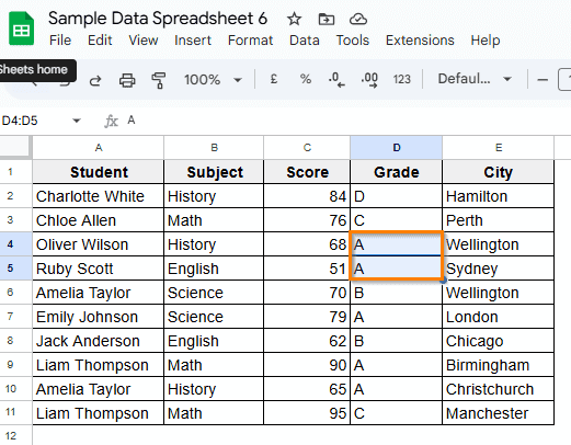 Rotate Texts in Merged Cells