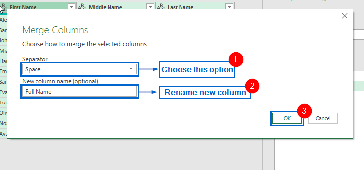 Use Power Query to Automatically Merge Columns